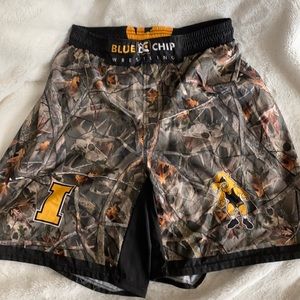 Iowa Wrestling Camo shorts